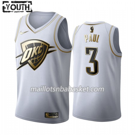 Maillot Enfant Oklahoma City Thunder Chris Paul 3 2019-20 Nike Blanc Golden Edition Swingman Maillot Enfant Oklahoma City Thunder Chris Paul 3 2019-20 Nike Blanc Golden Edition Swingman